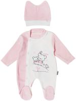 1629 Комбинезон+шапочка велюр