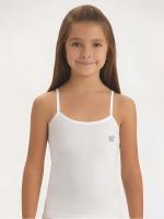 4108 Майка для девочек белая (BAYKAR)