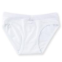 5208-01 Трусы для девочек с кружевом белые (BAYKAR)