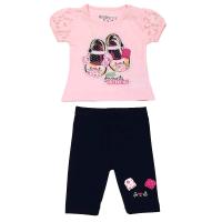 23539 футболка+бриджи дев 6,9,12,18 мес (Ucler)