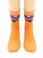 Носки Блогер А4, подростковые, фон оранжевый