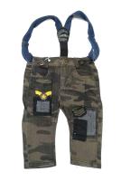 1675 Джинсы для мальчика на подтяжках