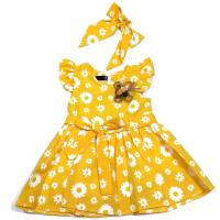 76455 Платье для девочки "ромашки"
