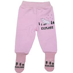 17045 Ползунки с носочком (мишка)/-2