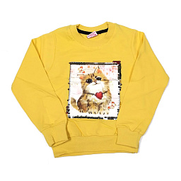 1544/2 Кофта для девочки (кошечка)