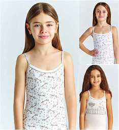 4718 майка  для девочек многоцвет (BAYKAR)