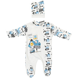 92165 Комбинезон+шапочка для мальчика