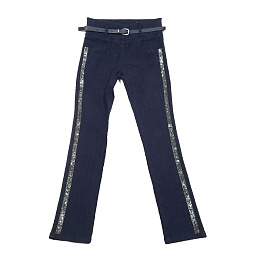 603 джинсы для девочек "стразы"