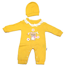 81319 Комбинезон+шапочка для девочки