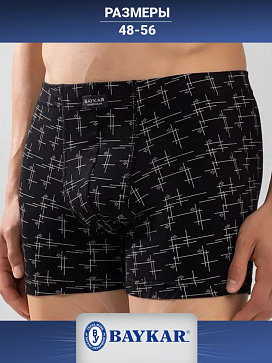 1224-02 Трусы боксеры для мужчин (BAYKAR)