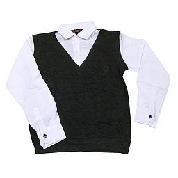 1837 Жилетка-обманка для мальчика
