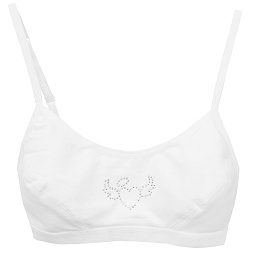 4410-01 Топ для девочки на застежке белый (BAYKAR)