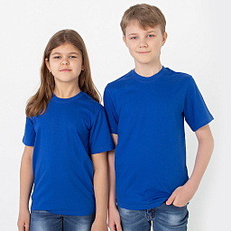 ф-200 Футболка однотон /синий