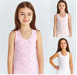 4154 майка для девочек многоцвет (BAYKAR)