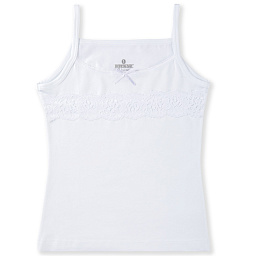 4212-01 Майка для девочки белая (BAYKAR)