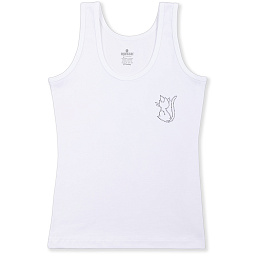 4176-01 Майка для девочек белая (BAYKAR)