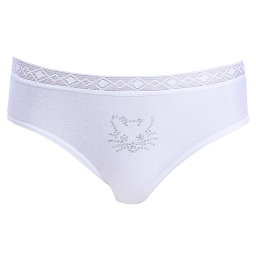 5512-01 Трусы для девочек белые (BAYKAR)