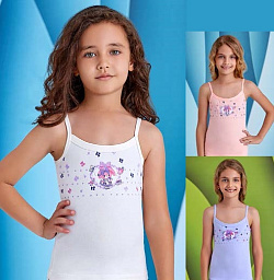 4438 Майка для девочек многоцвет (BAYKAR)