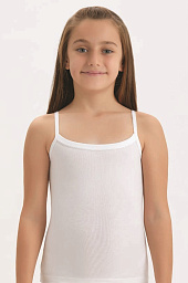 4538-01 Майка для девочки белая (BAYKAR)