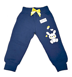 5397 Брюки для девочки футер