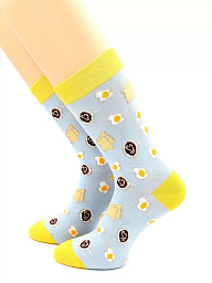 80128-03-10 Носки унисекс, "Яичница с беконом"