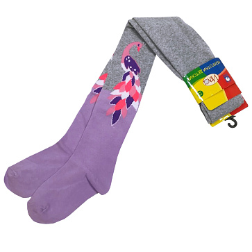 К46 Колготки для девочки (павлин)