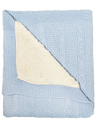 1417 Плед вязаный на махре