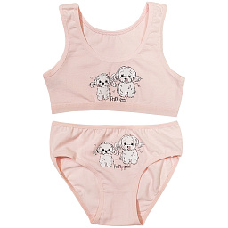 4571/4171PB16 Комплект (топ+трусы) для девочки (Donella)