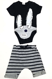 74629 Боди + штаны/полос.