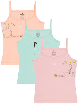 4862 Майка для девочки многоцвет (BAYKAR)