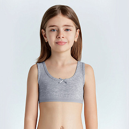 4768-20 Топ для девочки серый (BAYKAR)