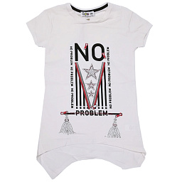 9008 Футболка удлинненная для девочки