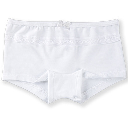 5548-01 Трусы шорты для девочек белый (BAYKAR)