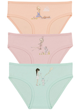 5862 Трусы для девочки многоцвет (BAYKAR)