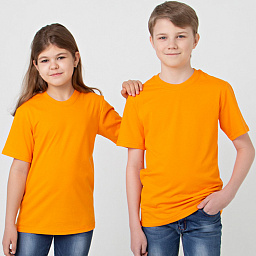 ф-200 Футболка однотон /оранжевый