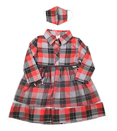 60164 Платье утепленное для девочки