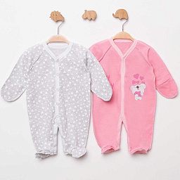 55316 Комбинезон-царапка "Влюбленный мишка"