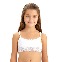 4940-01 Топ девочка белый (BAYKAR)