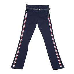 602 джинсы для девочек "полоска"