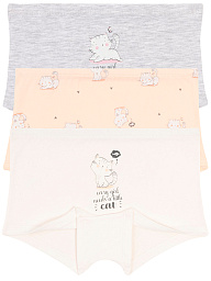 5876 Трусы шорты для девочек многоцвет (BAYKAR)